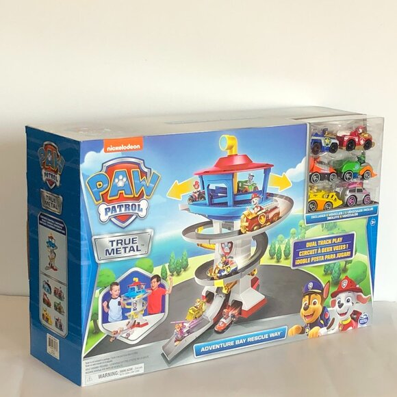 New in Box-PAW Patrol True Metal Adventure Bay Lookout  Way w/ 6 Metal Vehicles - Picture 7 of 16